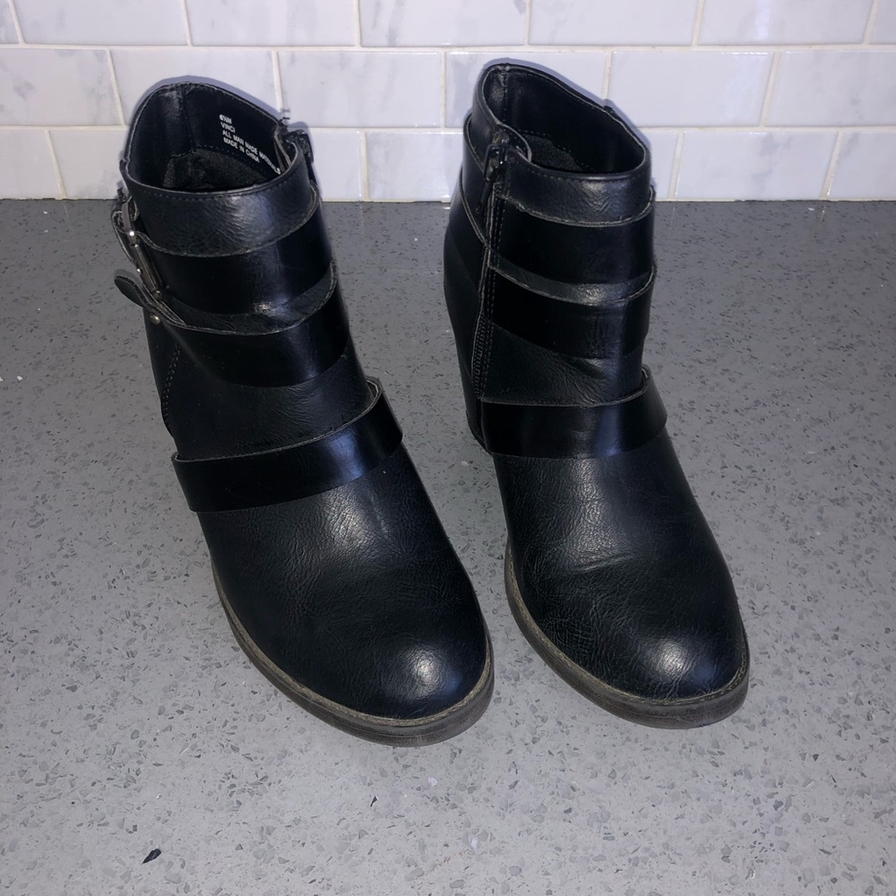 Rampage Vinci Black Booties Size 6 1/2 M
